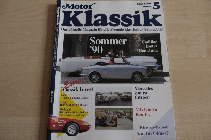 Deckblatt Motor Klassik (05/1990)